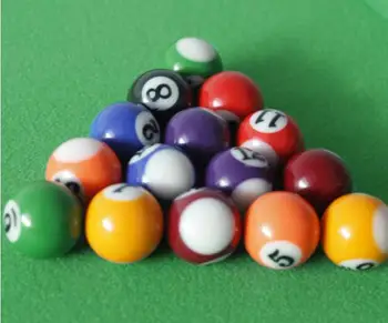 

Wholesale 25.4mm Mini Children's POOL EIGHT BALL 1 inch America pocket pool