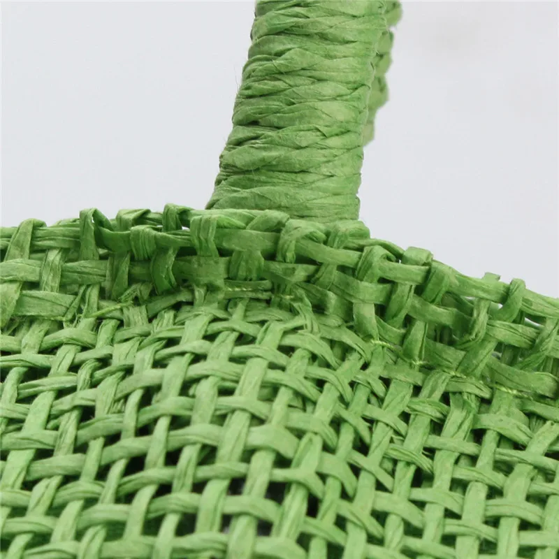 2017 Hot New Design Straw Popular Summer Style Weave Woven Shoulder Tote Shopping Beach Bag Purse Handbag Gift FreeShipping N770 17