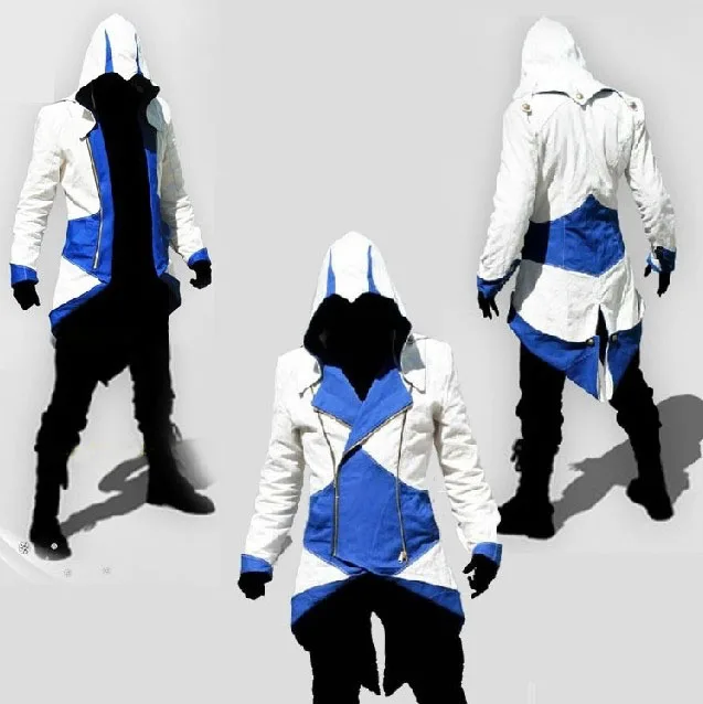 Assassins Creed Cosplay Costume Ezio Hoodies Costume New Kenway Men's jacket anime cosplay Women Halloween costumes Assassins Creed Cosplay Costume Ezio Hoodies Costume New Kenway Men's jacket anime cosplay Women Halloween costumes