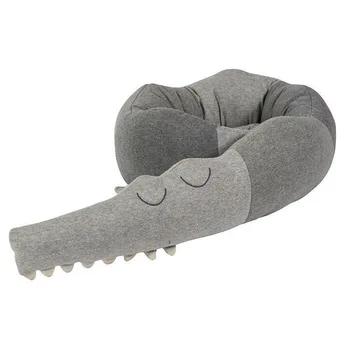 

Comfortable Infant Bed Crib Fence Bumper Kid's Room Decoration Toys 185cm Baby Pillow Children Crocodile Pillow Cushion Baby