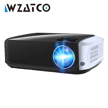 

WZATCO T8 LED Projector USB Android 9.0 Optional Wifi Smart Home Theater Projectors HDMI Full HD 1080P Beamer LED Proyector