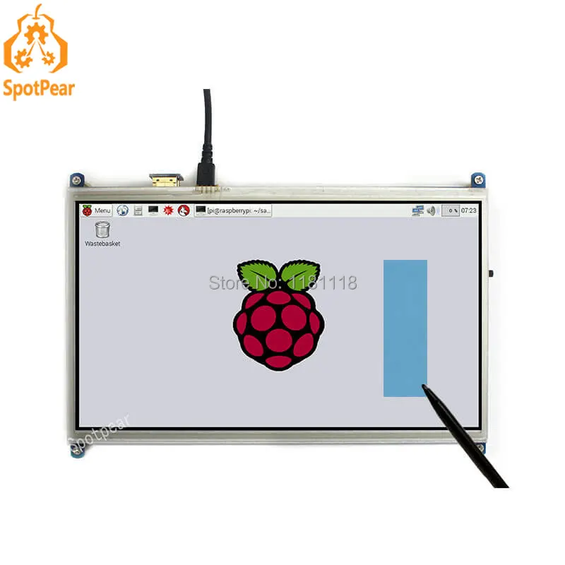 

Raspberry Pi 3 model b lcd display touch screen touchscreen 10.1 inch HDMI 1024 600 bigger than 5 inch and 7 inch