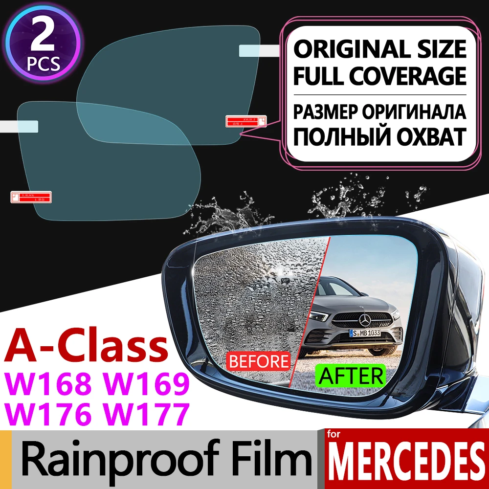 For Mercedes Benz A Class W168 W169 W176 W177 Full Cover Anti Fog Film Rearview Mirror Accessories A Klasse A160 A180 A200 A45 Car Stickers Aliexpress