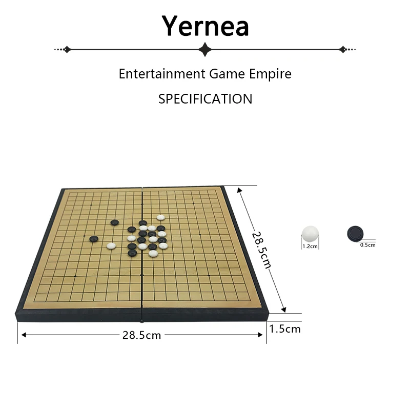 Yernea шахматы обучения детей игра-головоломка перейдите для Go Совета Weiqi складной магнитные шахматы нарды Подарочные игры идут