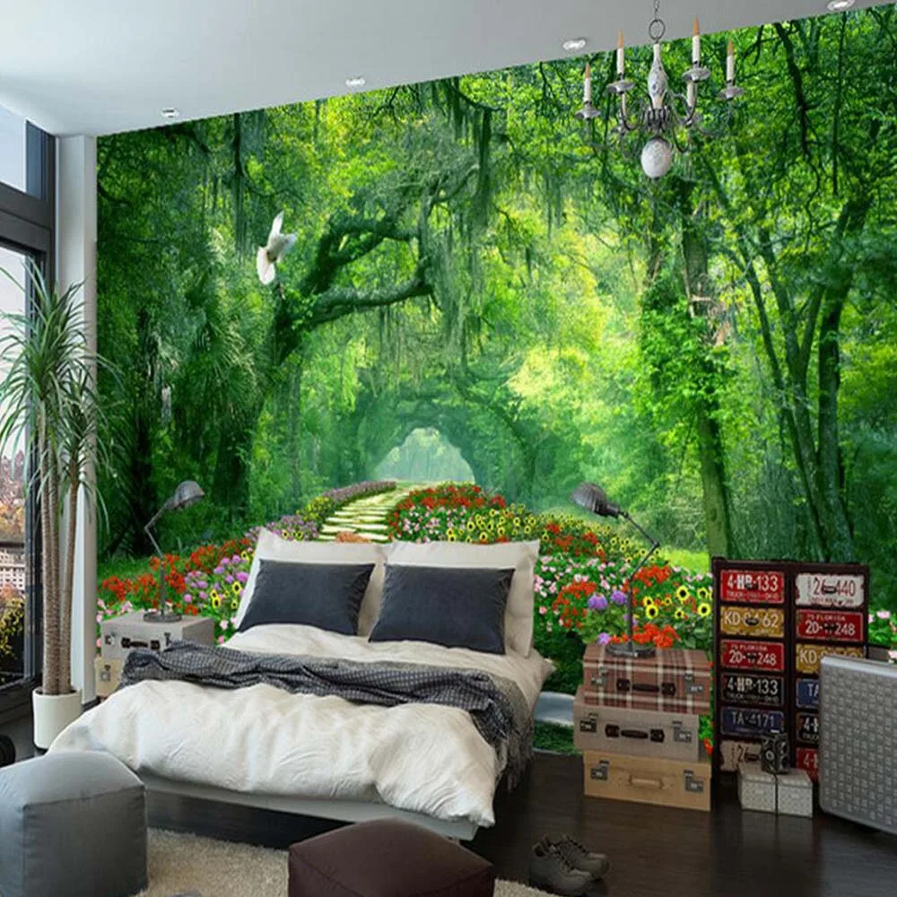 Nature Tree 3D Landscape Mural Photo Wallpaper for Walls 3 d Living Room Bedroom Home Wall Decor papel de parede 3d Wallpaper