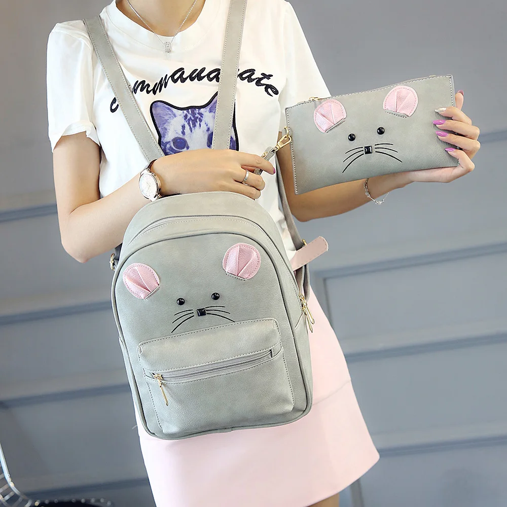 cartoon animal backpack mouse Lash package composite backpack