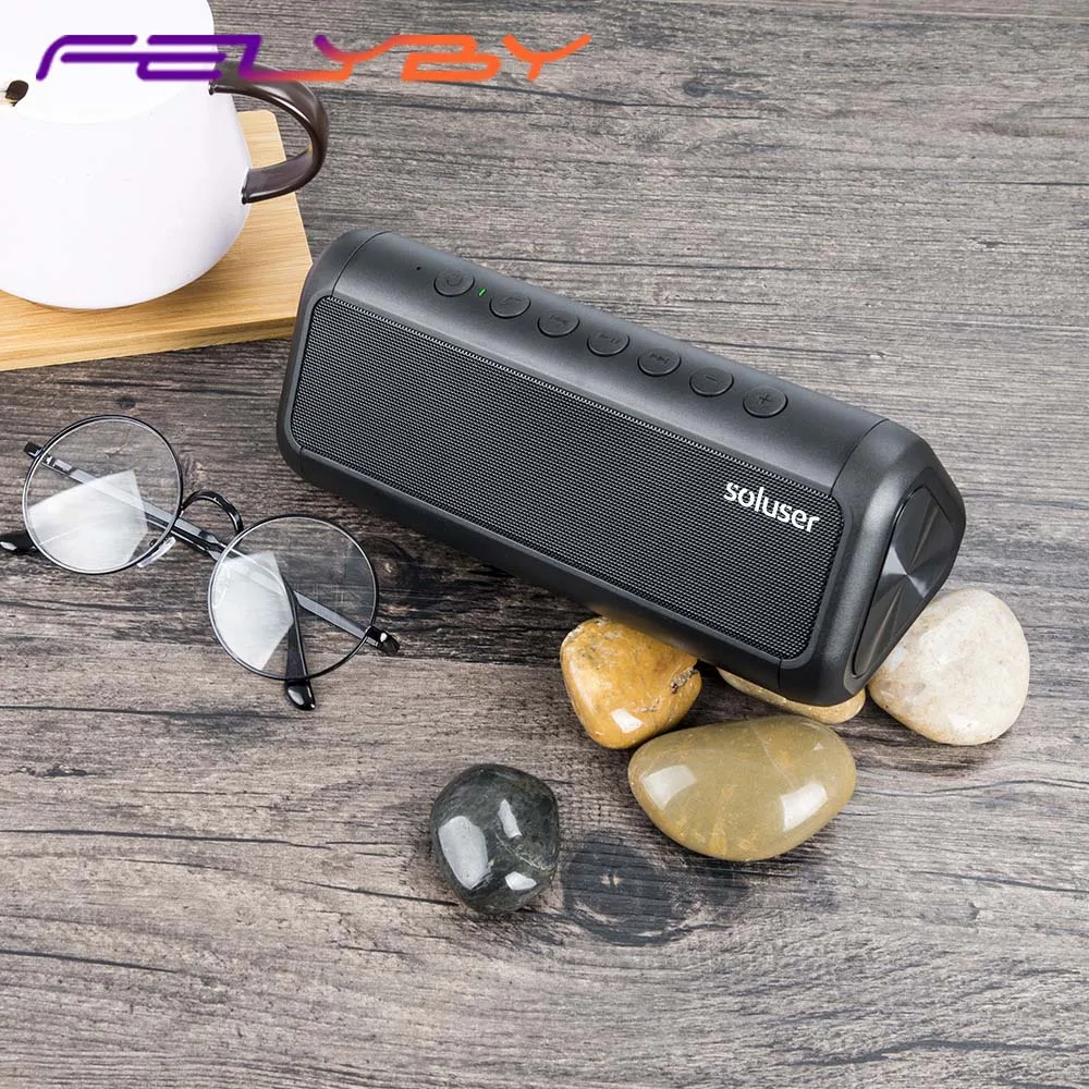 FELYBY модная Bluetooth Колонка на солнечной батарее аудио высокая мощность двойной