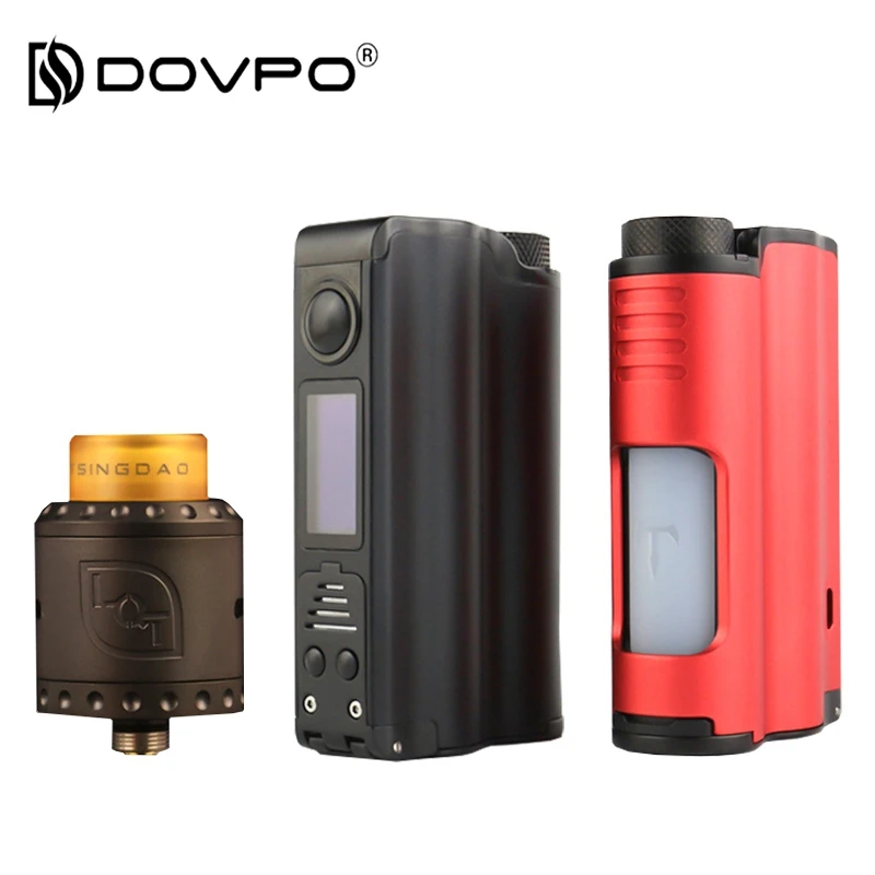 

90W DOVPO TOPSIDE SQUONK Box Mod With LQT 24MM RDA Tank Pre-installed Bottle Top filling Support Firmware Upgrade