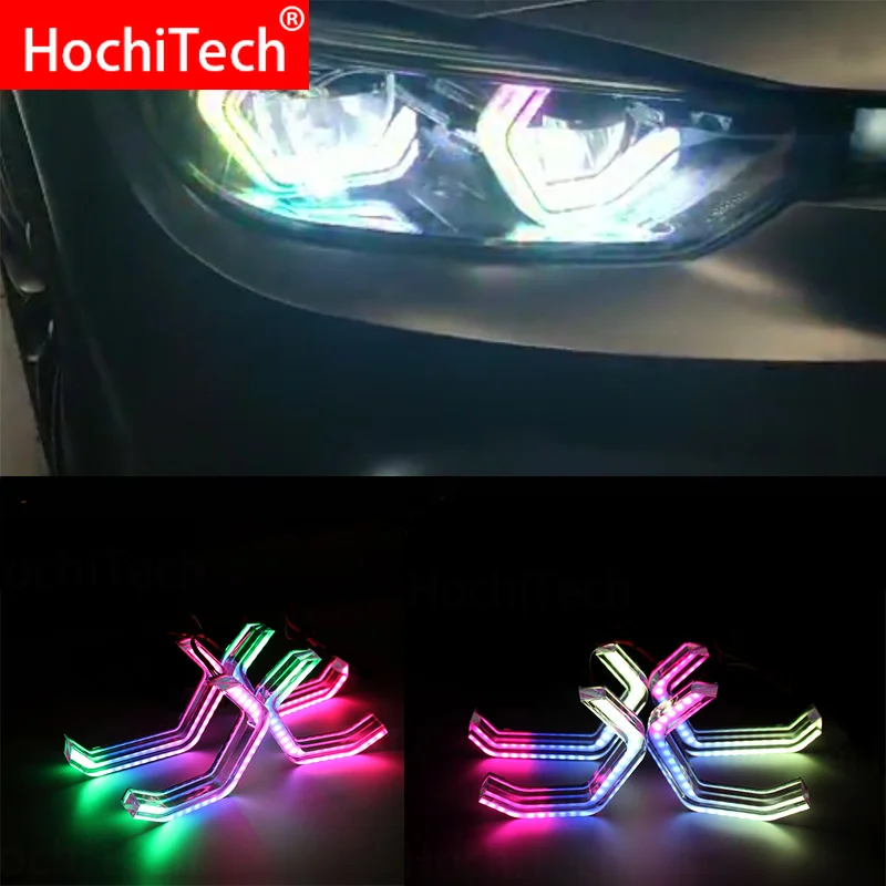 Набор для дневных ходовых огней RGBW разноцветная ICONIC M4 стиль хрустальные глаза