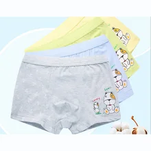 Новинка,, высокое качество мальчиков хлопка боксер шорты трусики Дети характер собаки нижнее белье От 2 до 16 лет подросток 4 шт./лот