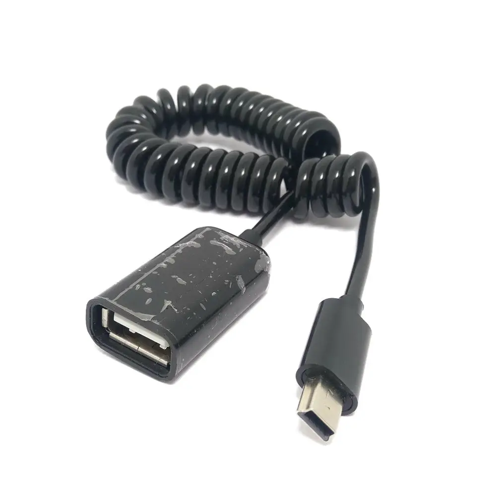 1 шт. мини USB 2 0 OTG кабель для мужчин и женщин пружинный выдвижной растягивающийся