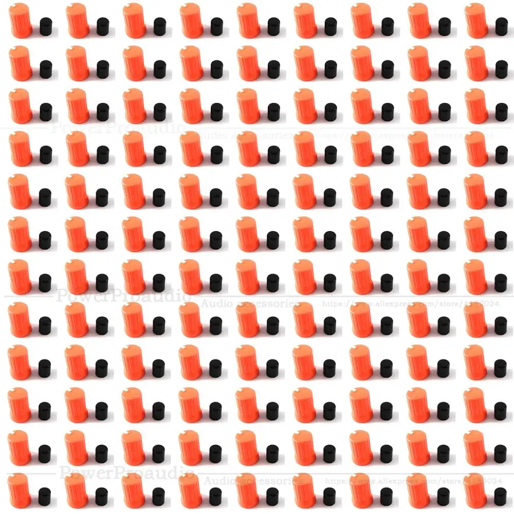 500pcs Rotary Control Knob orange color For