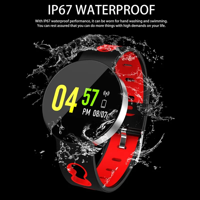 Z8 спортивные Smartwatch Bluetooth реального времени частоту сердечных сокращений крови Давление мониторинга IP67 Водонепроницаемый Smart Браслет для