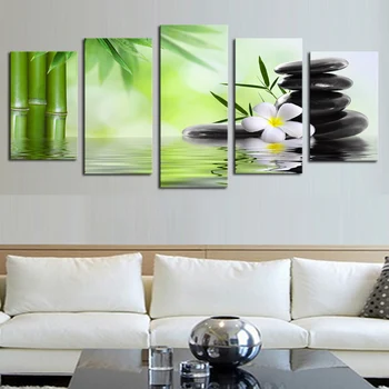 

2016 Time-limited Fallout (no Frame) 5 Piece Bamboo Stone Modern Home Wall Decor Canvas Picture Art Hd Print Painting On For