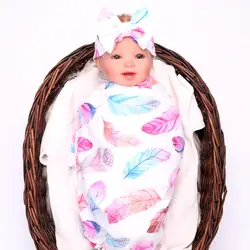 Пеленание новорожденных для предотвращения загрязнения обертывание одеяло с повязкой на голову пеленание ребенка хлопчатобумажное