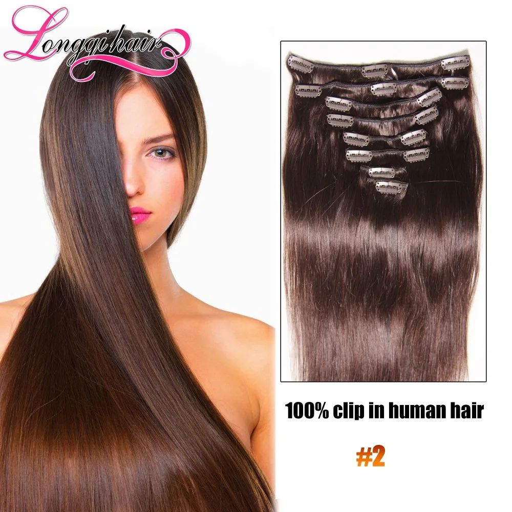 2016 Best Selling Virgin Remy Hair 100 Clip In Human Hair