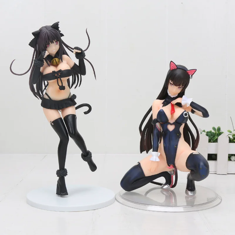 

Anime Queen Ted Ban maoniang Figure Ted Illustrator Tobisawa Misaki Nekomusume Ver. PVC Collection Cat Ear Model Toy