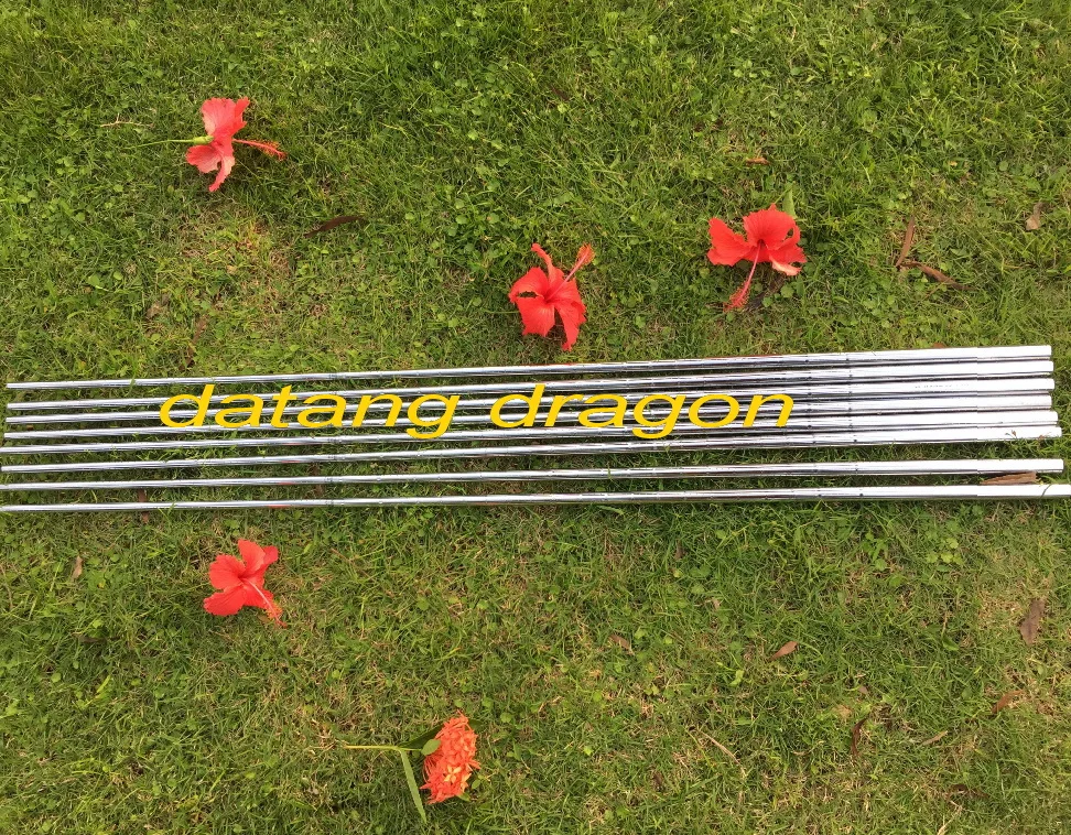 الأصلي نوادي الجولف أصيلة صحيح المزاج الذهب الحيوي الصلب رمح S300 أو R300 فليكس الحقيقي 9 قطعة جولف الحديد رمح