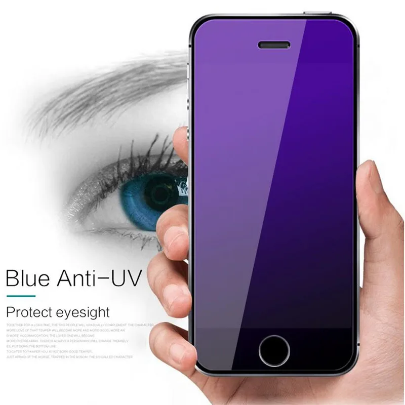 RONICAN Gehärtetem Glas Für Apple iphone 5 5c Screen Protector Anti Blau Licht Klar 9 H Glas Schutz