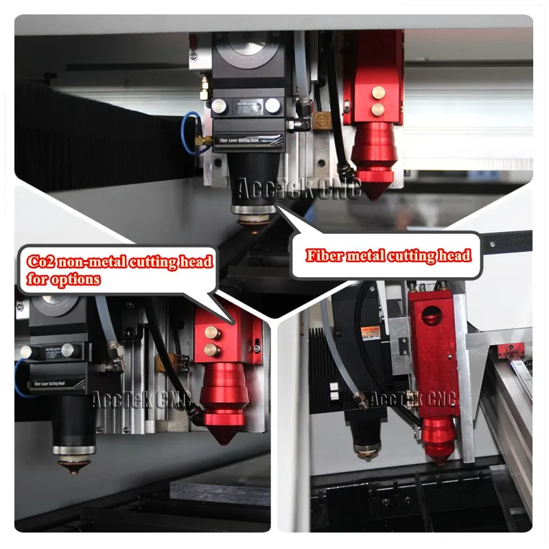 ЧПУ AccTek машина для резки волокон лазерной резки для металла и неметаллические материалы