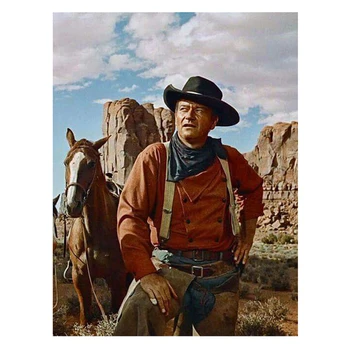 

5D Diamond Embroidery DIY Diamond Painting Cowboy John Wayne Horses Diamond Painting Cross Stitch Mosaic ZP-541