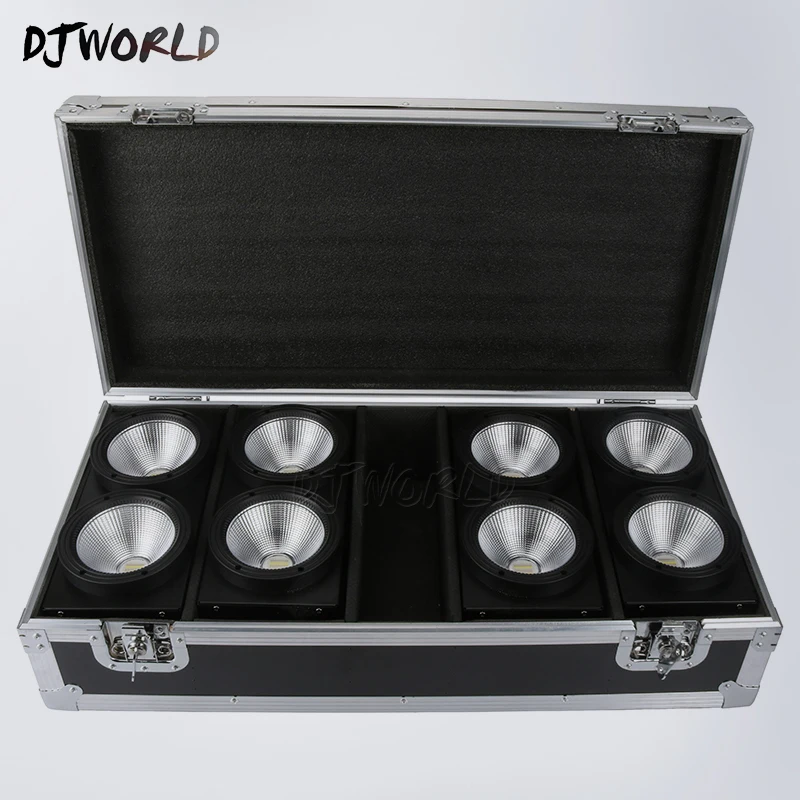 

FlightCase With 4pcs 2 Eyes 200W LED COB Blinder RGBWA+UV 6in1 DMX512 Stage Effect Lighting For DJ Disco Party Dance Floor Clubs