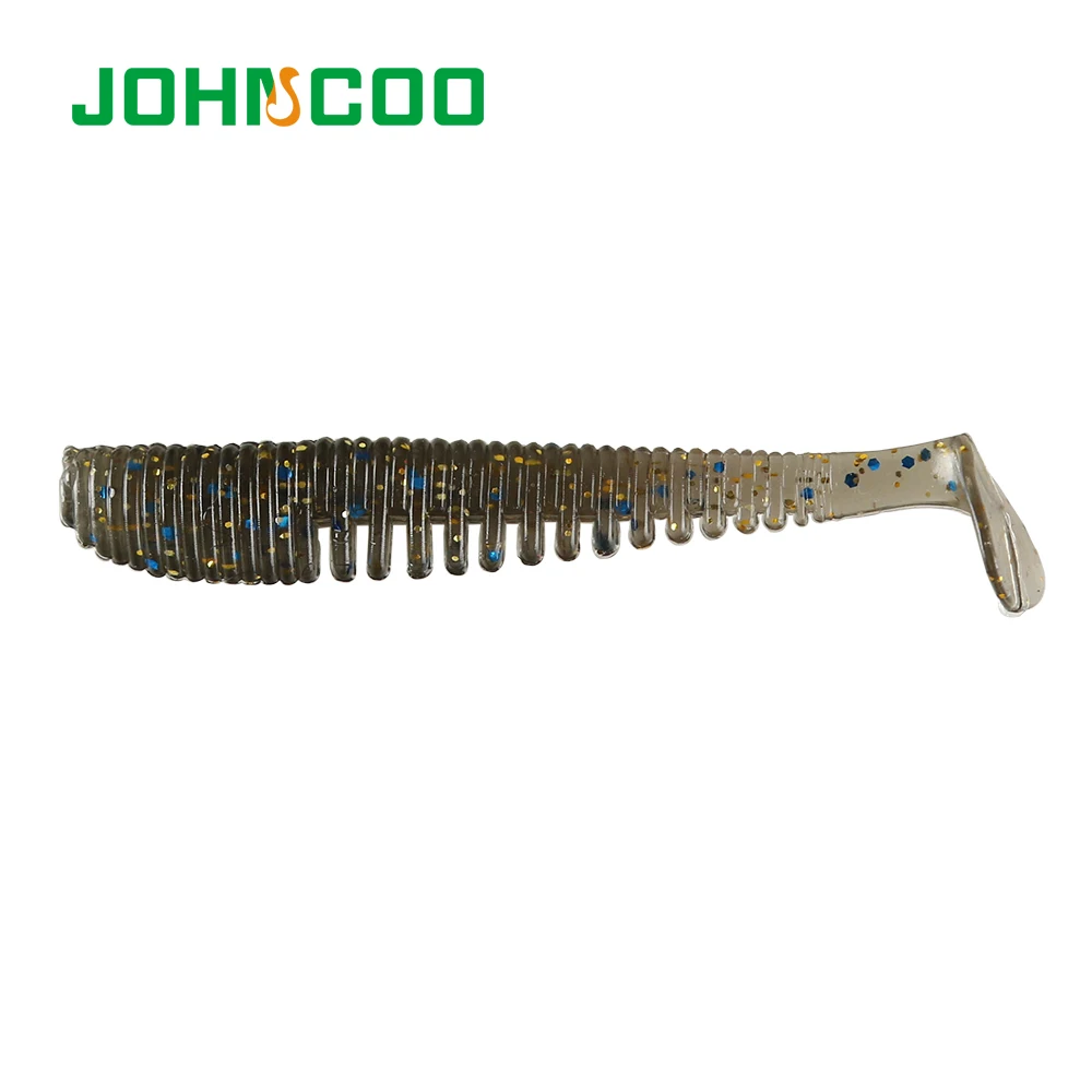 JOHNCOO 10 шт. мягкая рыболовная приманка Shad Worm 8 см 2,4 г Swimbait Мягкая силиконовая приманка искусственный Карп Мягкая приманка воблер высокого качества