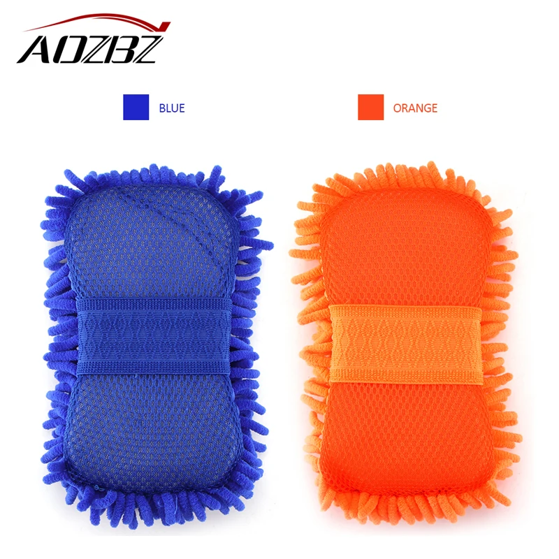 

Coral Car Wash Sponge Anti-scratch Microfiber Dry Wet Amphibious Sponge for Car Glass Ceramic Tile