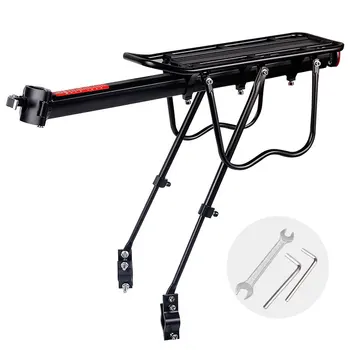 

Bicycle Cargo Racks Luggage Carrier Rear Rack Shelf Cycling Seatpost Bag Holder Stand for 20-29 Inch Bikes 50kg Load