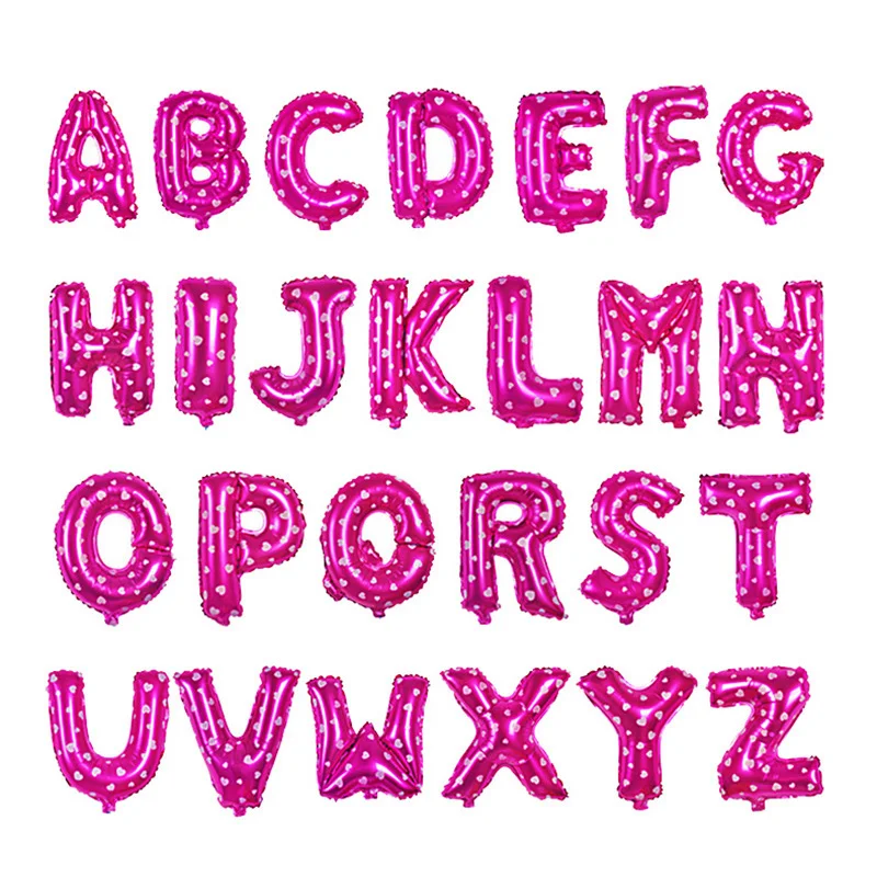 

33cm Colorful Letter Foil Balloons Kids Birthday Proposal Party Decorations Letter Balloons Birthday Supplies 11-386