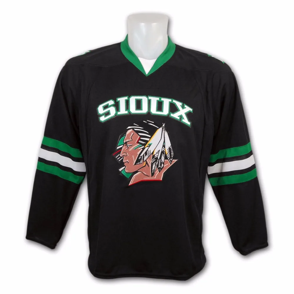 black and green hockey jersey