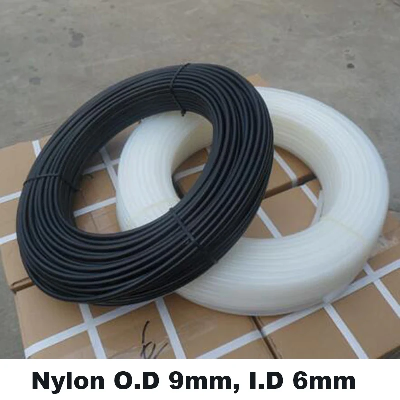 

O.D 9mm I.D 6mm PA9*6 100m High-pressure temperature corrosion-resistant Nylon tube blue red PA11 Air compressor pneumatic pipe