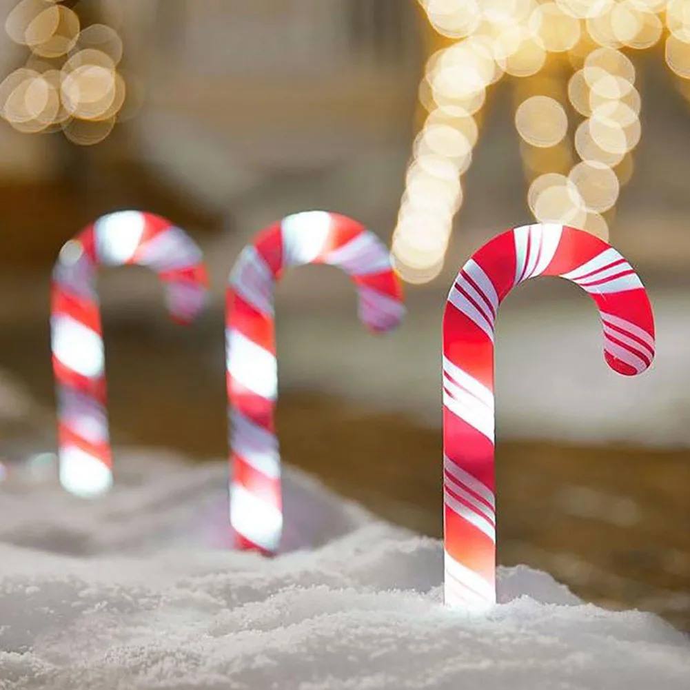 1 шт. Рождественский светильник s Pathway Candy Cane освещение для садовых дорожек Кола