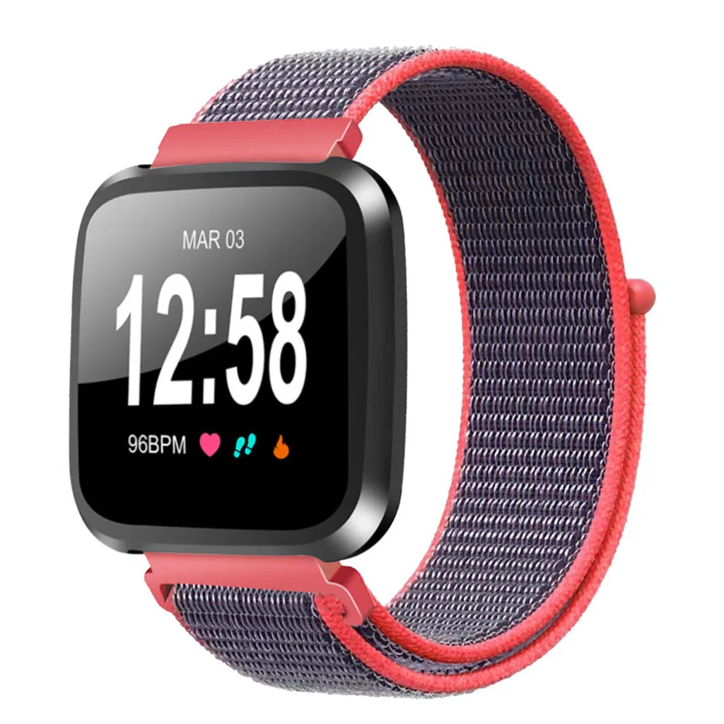 CARPRIE тканый нейлоновый сменный ремешок для часов наручных спортивный Fitbit Versa Lite