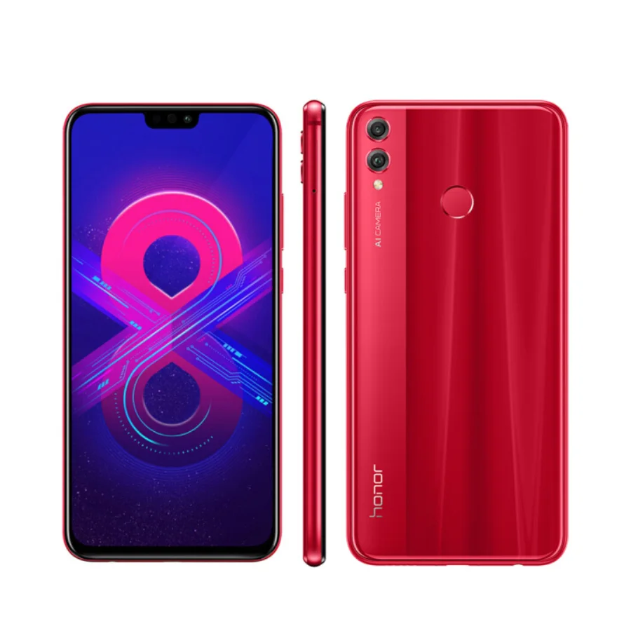 Honor 8X, мобильный телефон, 4 Гб ОЗУ, 64/128 Гб ПЗУ, 6,5 дюймов, Kirin 710, четыре ядра, 20 Мп+ 16 МП, Android 8,1, 3750 мАч