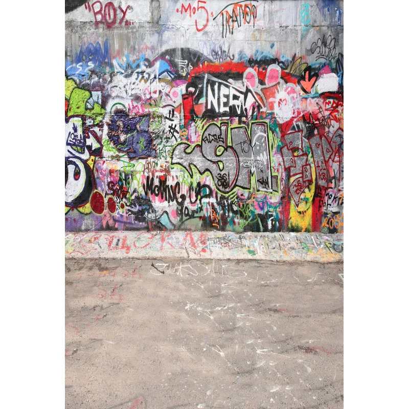 

5X7ft Photography Backdrops Graffiti Wall Photo Background Computer Printed Children Baby Backdrops for Photo Studio F-3058