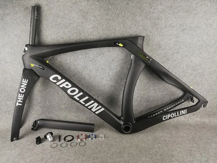 Cipollini RB1K один голый матовый Rahmenset дорожный велосипед Глянцевая полный углерода дороги фреймов полный кадр углерода серебро