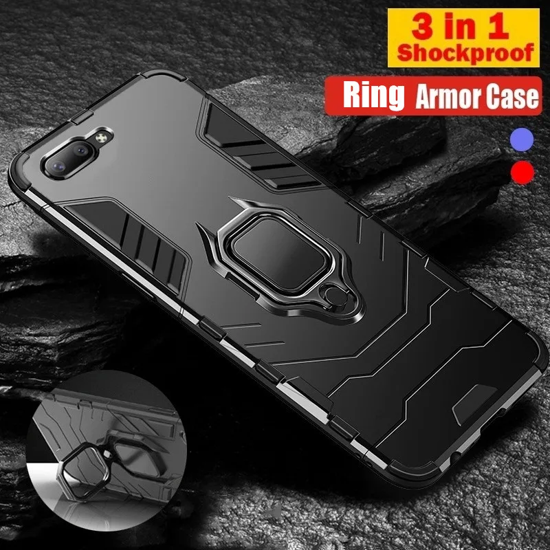 Luxury Multifunction Shockproof Protective Case For iPhone XS Max X XR 8 7 6S 6 Plus Hard Armor Cover with Finger Ring Holder |