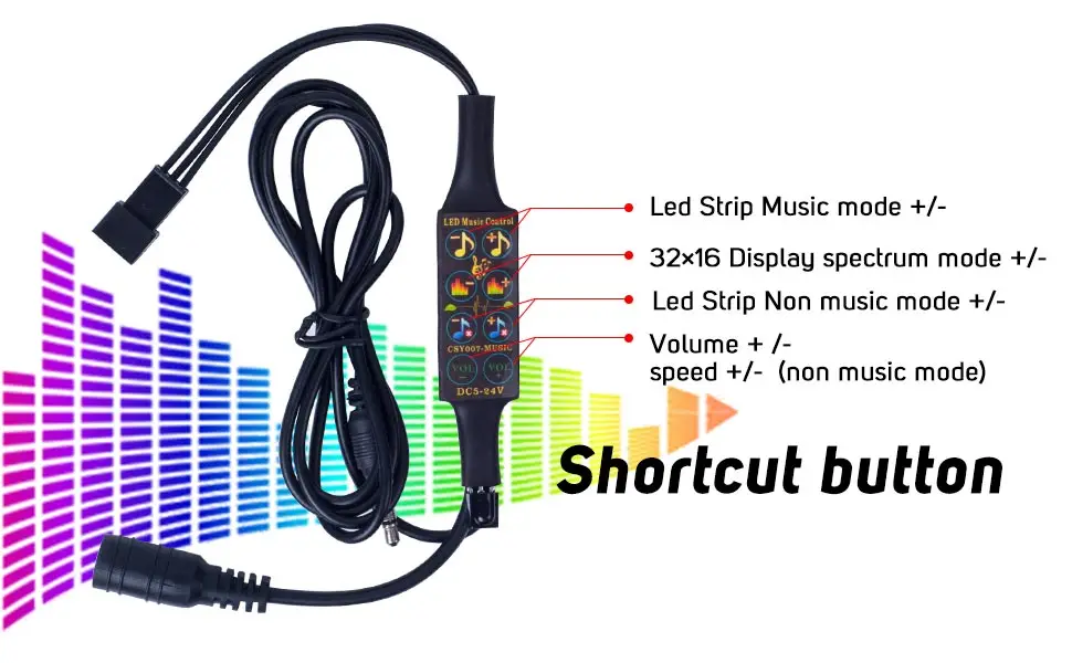 Bluetooth музыка мечта Цвет контроллер DC5-24V инфракрасный 13 кнопок пульта дистанционного управления WS2812B светодиодные полосы матрица Панель 512 Пиксели