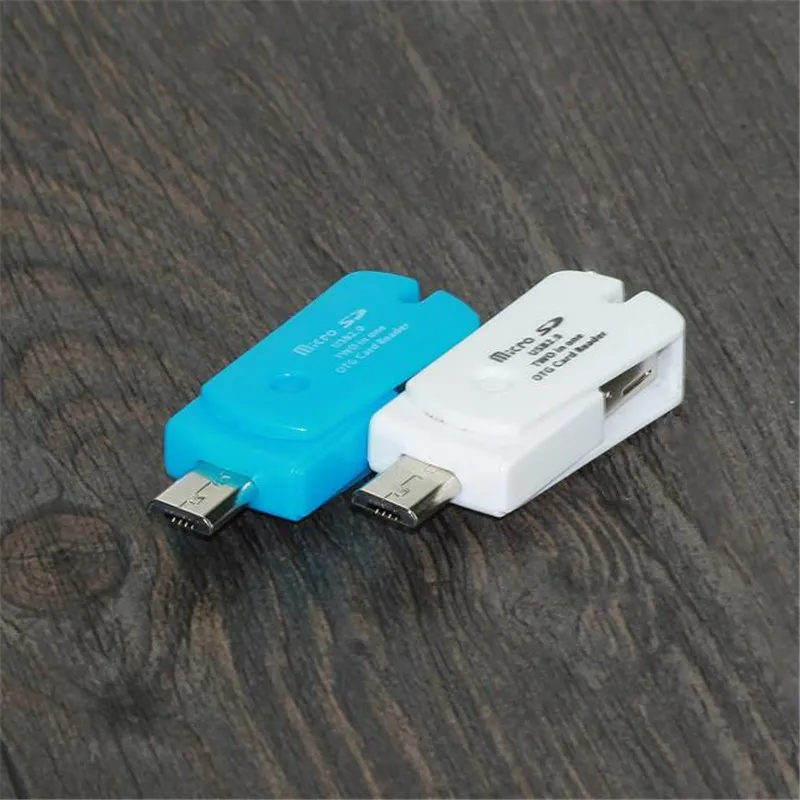 3 цвета Мини Micro USB 2,0 OTG адаптер+ Micro SD TF кард-ридер для телефонов Android внешний портативный USB SD кард-ридер Suppion