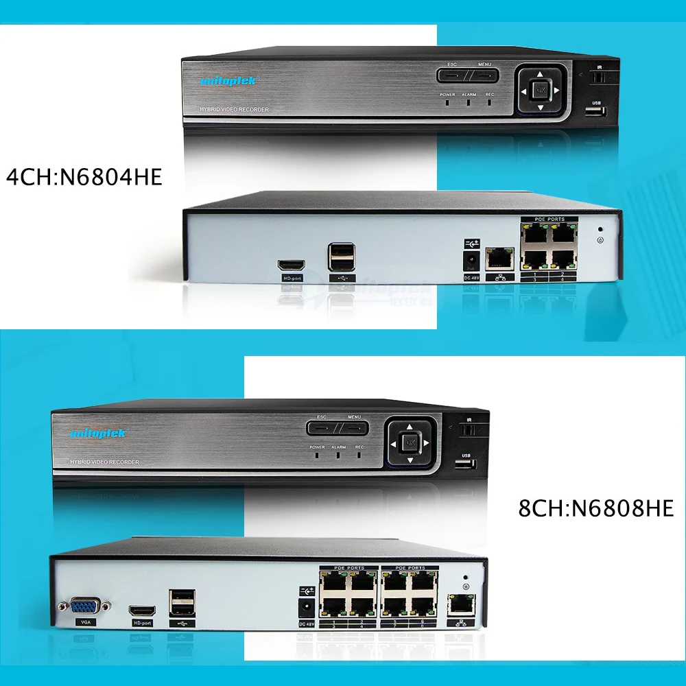 4CH 8CH ONVIF 48V 5MP/4MP/2MP POE NVR HDMI Сетевой видеорегистратор Автономный CCTV реальный для 4MP IP