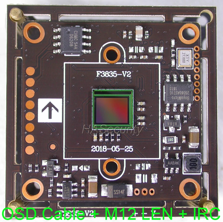 

AHD 5MP , 4MP 1/2.8 STARVIS IMX335 CMOS image sensor + FH8538 CCTV camera module PCB board +OSD cable +M12 LENs +IRC (UTC)