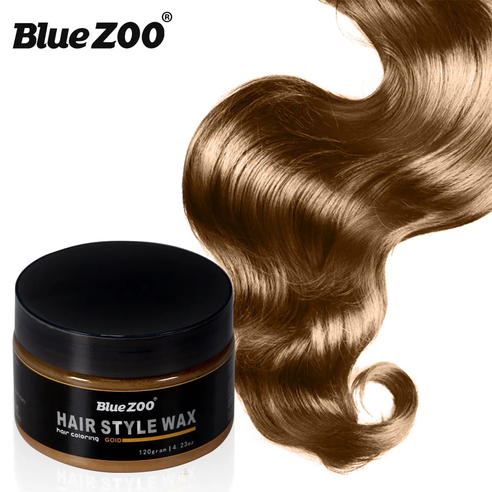 Blue Zoo одноразовые для волос Цвет Воск 120 г зеленый серый серебряный крем-краска для волос водонепроницаемый временный DIY tinte temporal para cabell BZ048