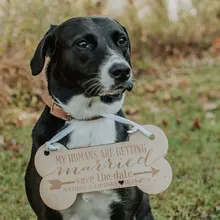 Персонализируйте знак питомца для помолвки сохранить дату фотографии, деревянные знаки, настроить свадебный реквизит, собака свадьба сохранить Дата бракосочетания