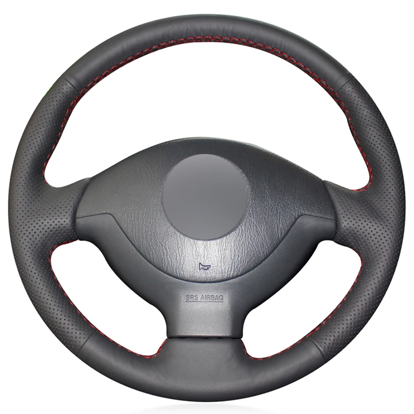 

Black PU Faux Leather DIY Hand-stitched Car Steering Wheel Cover for Suzuki Jimny 2007-2012