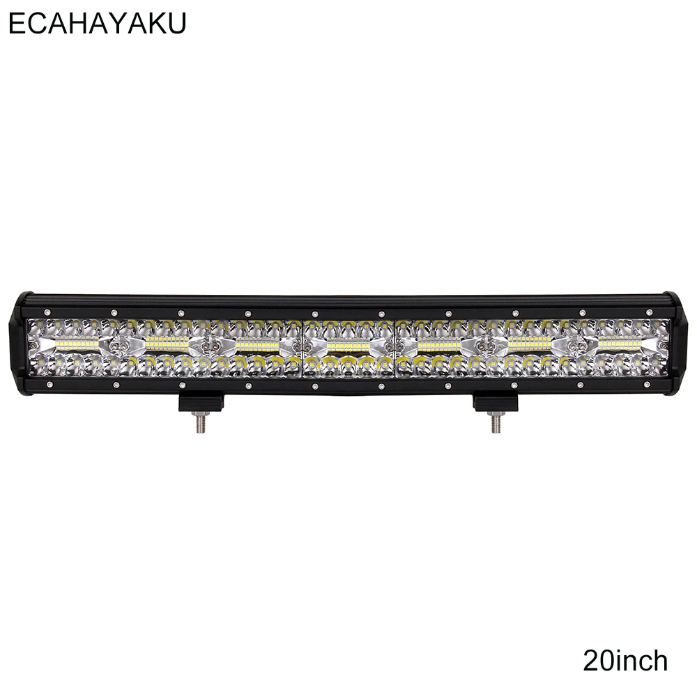 

ECAHAYAKU Car accessories Quad row 20inch 4x4 led light bar 6000k white 42000lm offroad bar led light for off-road 4WD truck SUV