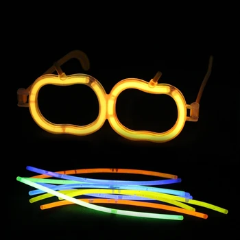 

20pcs Creative Light Up Glasses Heart Apple Skull Glow Stick Light Sticks For Wedding Birthday Christmas Party Decoration