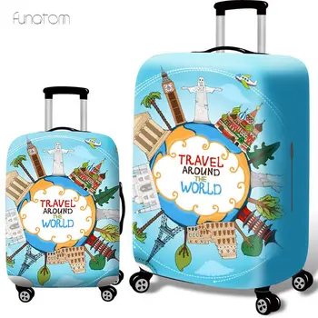 

Thicker Travel Luggage Suitcase Protective Cover for Trunk Case Apply to 19''-32'' Suitcase Cover Elastic Perfectly