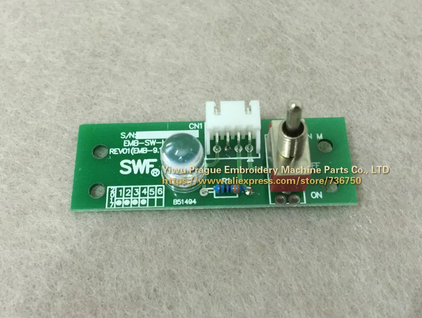 02 0000 EMB1 BD 000004 04 SWF Head On Off Switch Board Card REV01(EMB 9 ...