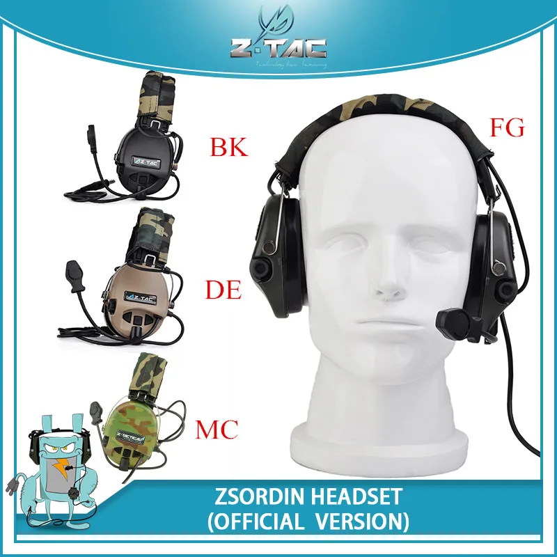 ZTAC Sordin Cuffie anti-rumore nero amplificatore acustico e protezione acustica per tiro di sicurezza e caccia e IPSC Z037 